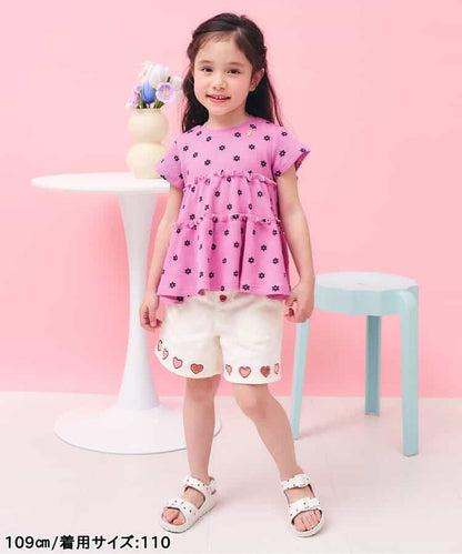 日本童裝 apres les cours 防UV 華夫格上衣 80-140cm 女童款 夏季 TOPS