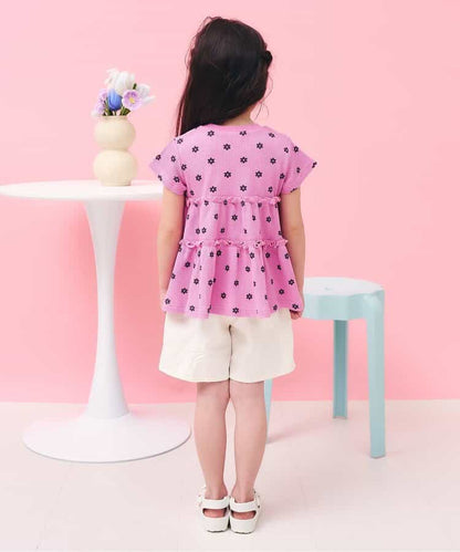 日本童裝 apres les cours 防UV 華夫格上衣 80-140cm 女童款 夏季 TOPS