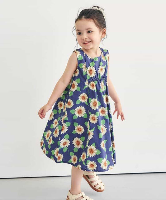 日本童裝 apres les cours 全印花連身裙 80-140cm 女童款 夏季 DRESSES