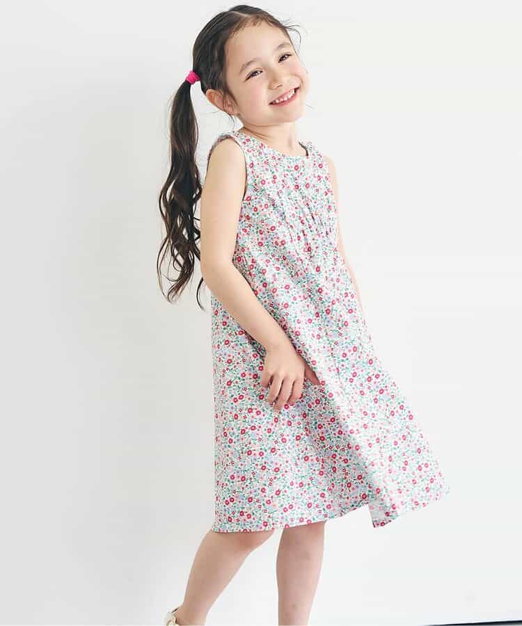 日本童裝 apres les cours 全印花連身裙 80-140cm 女童款 夏季 DRESSES