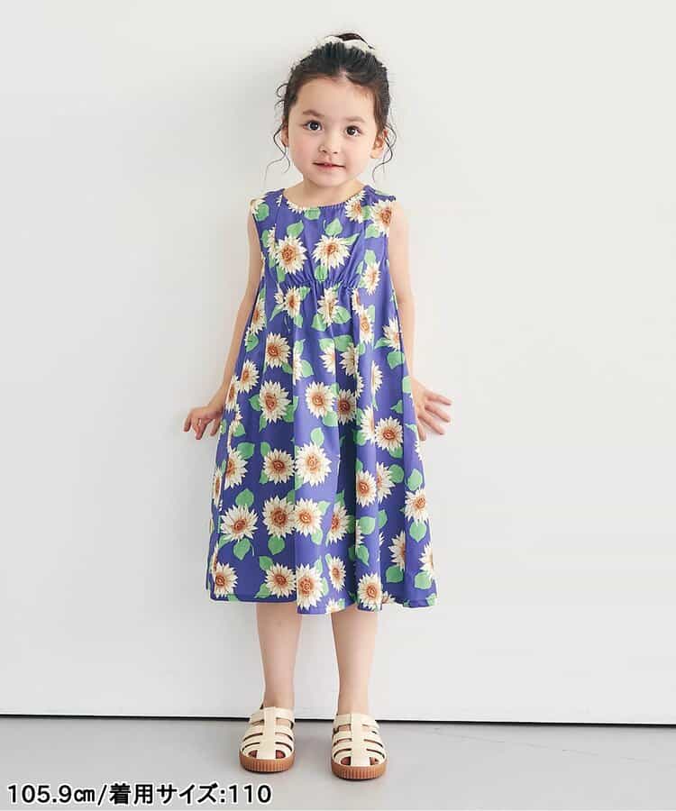 日本童裝 apres les cours 全印花連身裙 80-140cm 女童款 夏季 DRESSES
