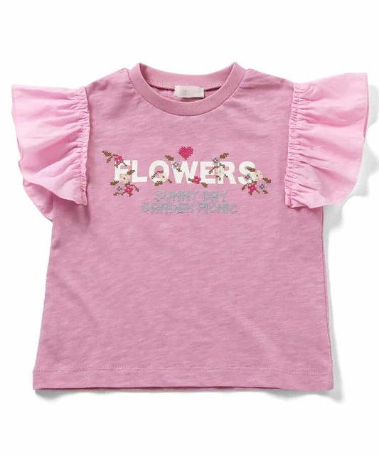日本童裝 apres les cours 刺繡印花上衣 80-140cm 女童款 夏季 TOPS