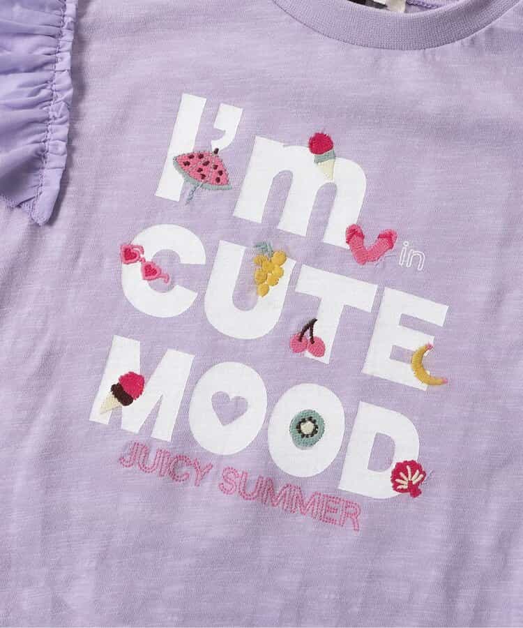 日本童裝 apres les cours 刺繡印花上衣 80-140cm 女童款 夏季 TOPS