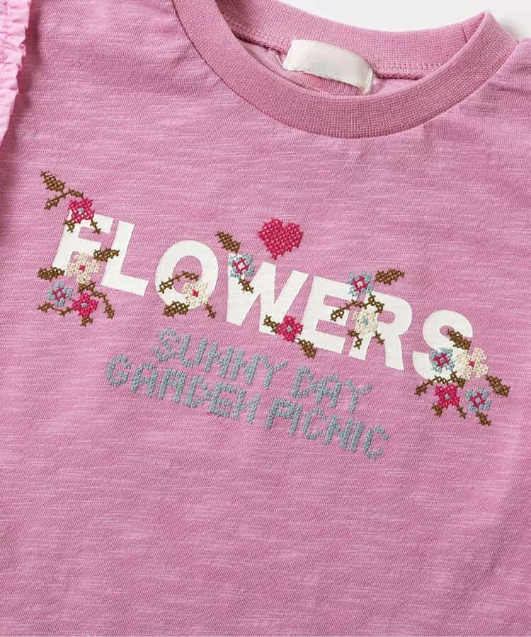日本童裝 apres les cours 刺繡印花上衣 80-140cm 女童款 夏季 TOPS