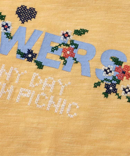 日本童裝 apres les cours 刺繡印花上衣 80-140cm 女童款 夏季 TOPS