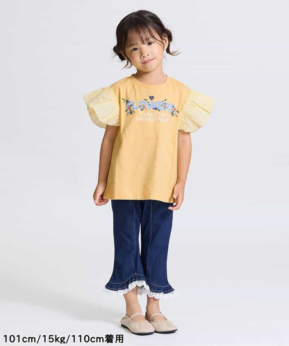 日本童裝 apres les cours 刺繡印花上衣 80-140cm 女童款 夏季 TOPS