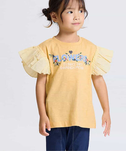 日本童裝 apres les cours 刺繡印花上衣 80-140cm 女童款 夏季 TOPS