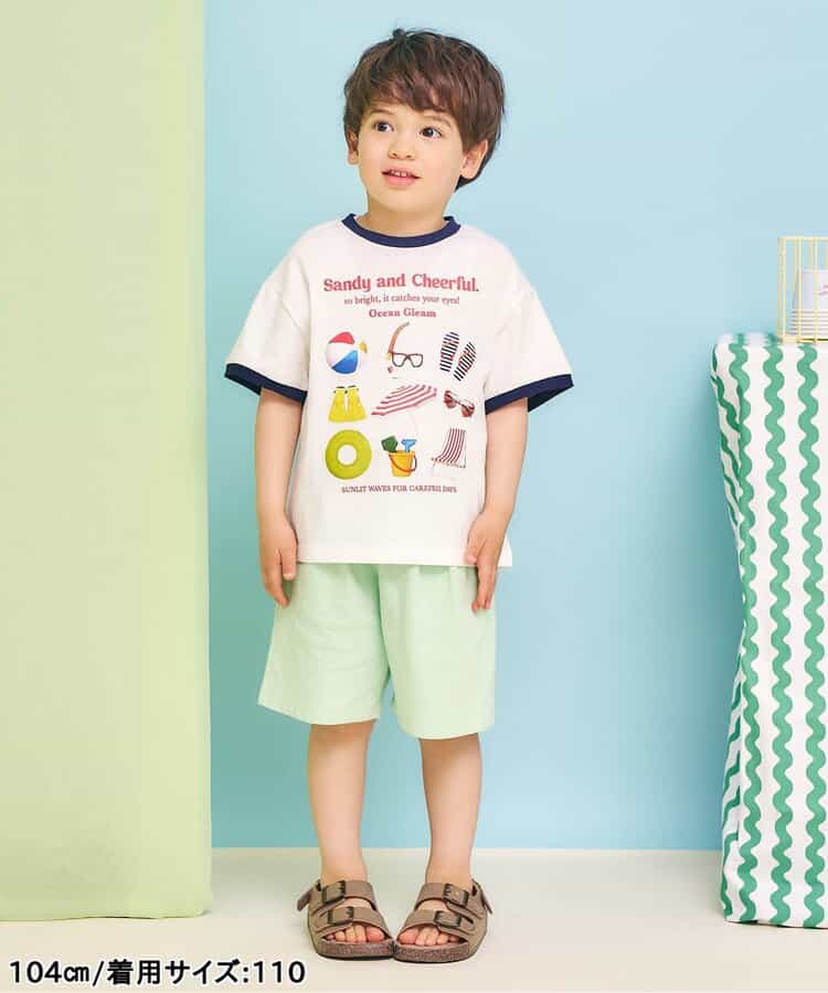 日本童裝 apres les cours 接觸冷感 印花上衣 80-140cm 男童款/女童款 夏季 TOPS