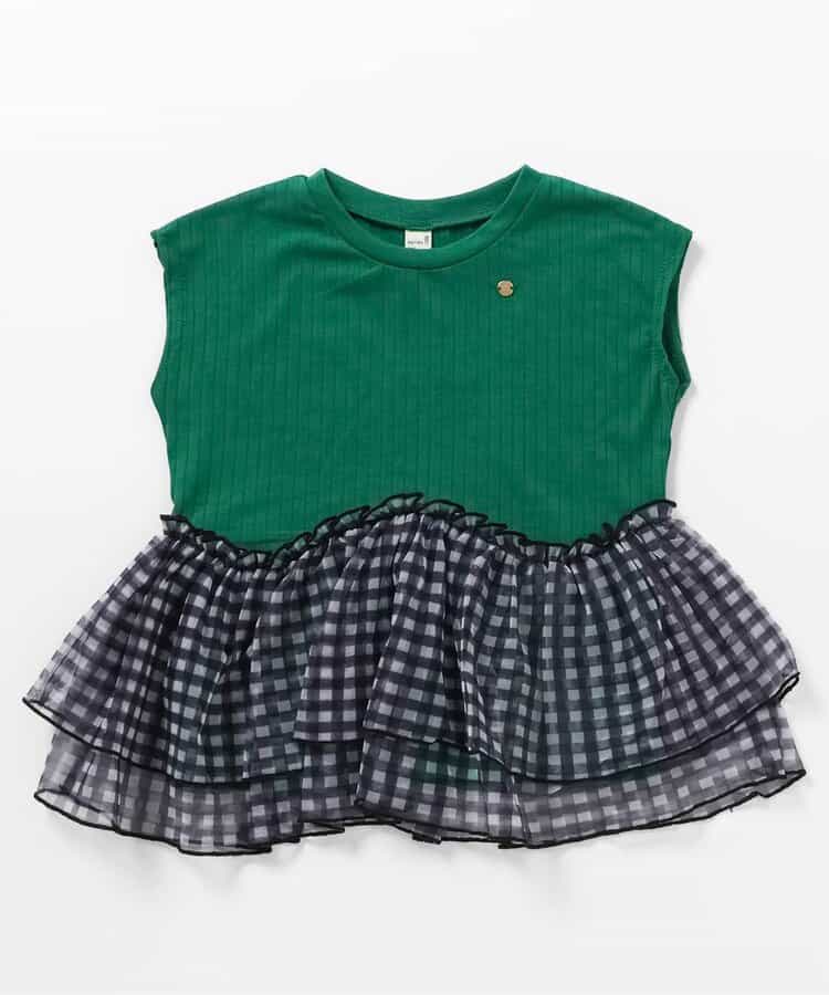 日本童裝 apres les cours 荷葉邊拼紗上衣 80-140cm 男童款/女童款 夏季 TOPS