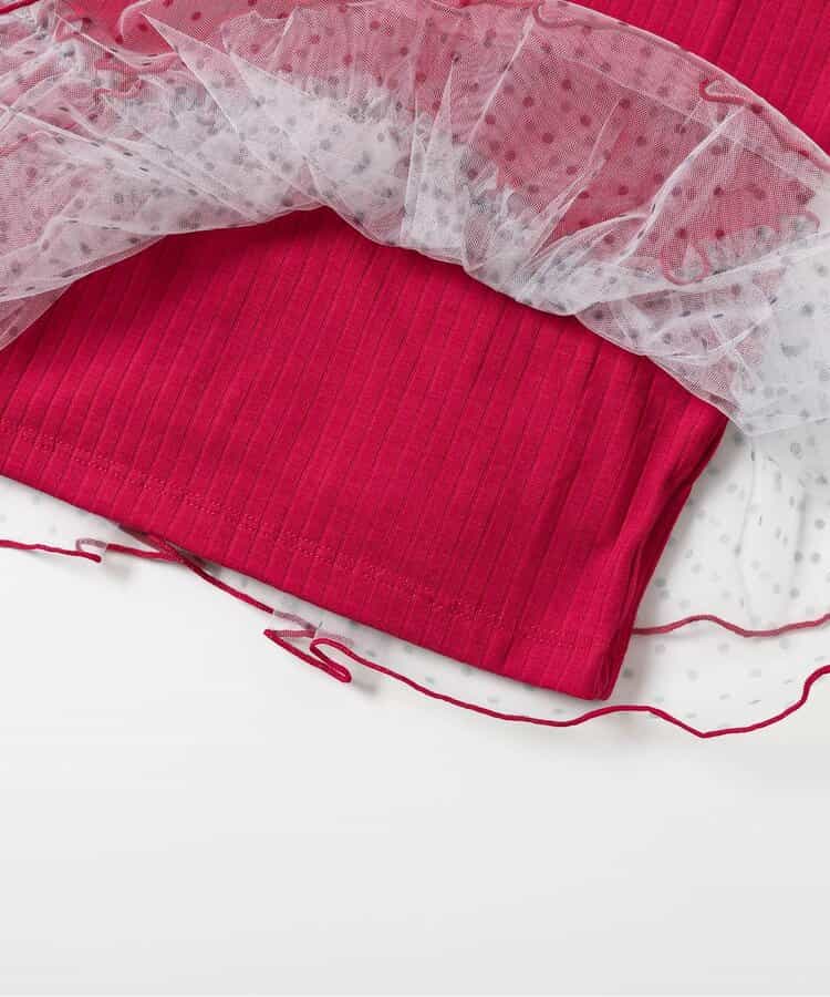 日本童裝 apres les cours 荷葉邊拼紗上衣 80-140cm 男童款/女童款 夏季 TOPS
