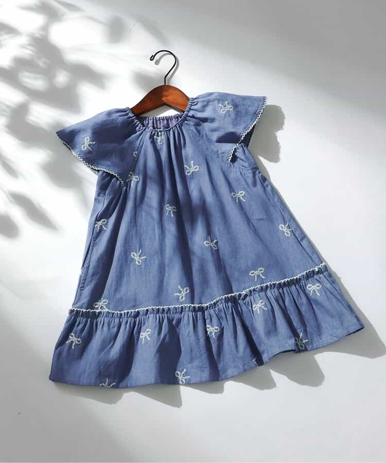 日本童裝 apres les cours 刺繡連身裙 80-140cm 女童款 夏季 DRESSES