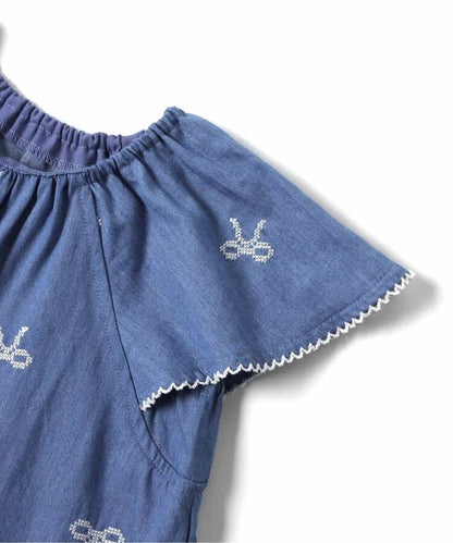 日本童裝 apres les cours 刺繡連身裙 80-140cm 女童款 夏季 DRESSES