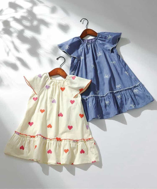 日本童裝 apres les cours 刺繡連身裙 80-140cm 女童款 夏季 DRESSES