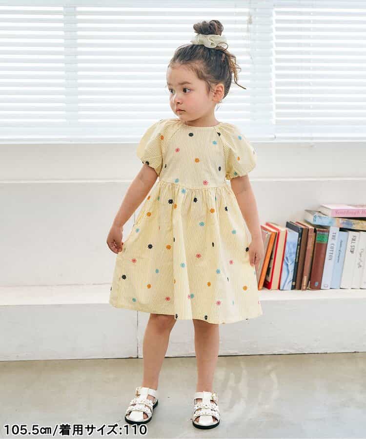 日本童裝 apres les cours 泡泡袖連身裙 80-140cm 女童款 夏季 DRESSES