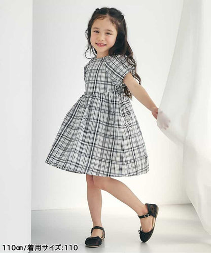 日本童裝 apres les cours 泡泡袖連身裙 80-140cm 女童款 夏季 DRESSES