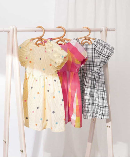 日本童裝 apres les cours 泡泡袖連身裙 80-140cm 女童款 夏季 DRESSES