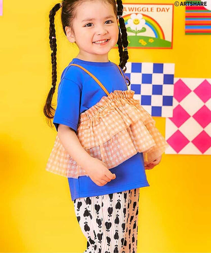 日本童裝 apres les cours 荷葉邊薄紗吊帶 90-140cm 女童款 夏季 TOPS