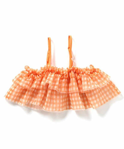 日本童裝 apres les cours 荷葉邊薄紗吊帶 90-140cm 女童款 夏季 TOPS
