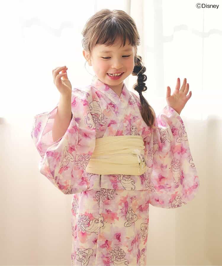 日本童裝 apres les cours x Disney 日本浴衣 日本和服 80-140cm 女童款 夏季 DRESSES 日本夏祭慶典特輯