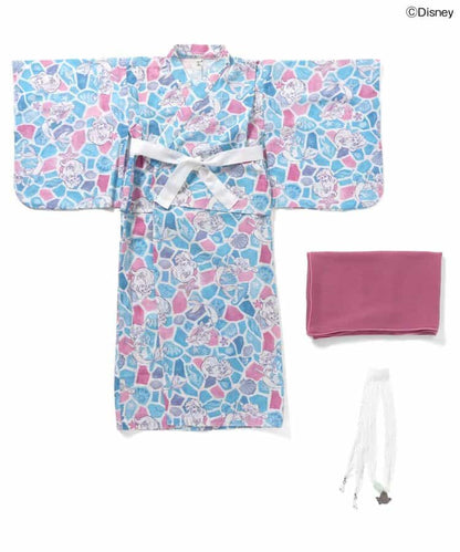 日本童裝 apres les cours x Disney 日本浴衣 日本和服 80-140cm 女童款 夏季 DRESSES 日本夏祭慶典特輯