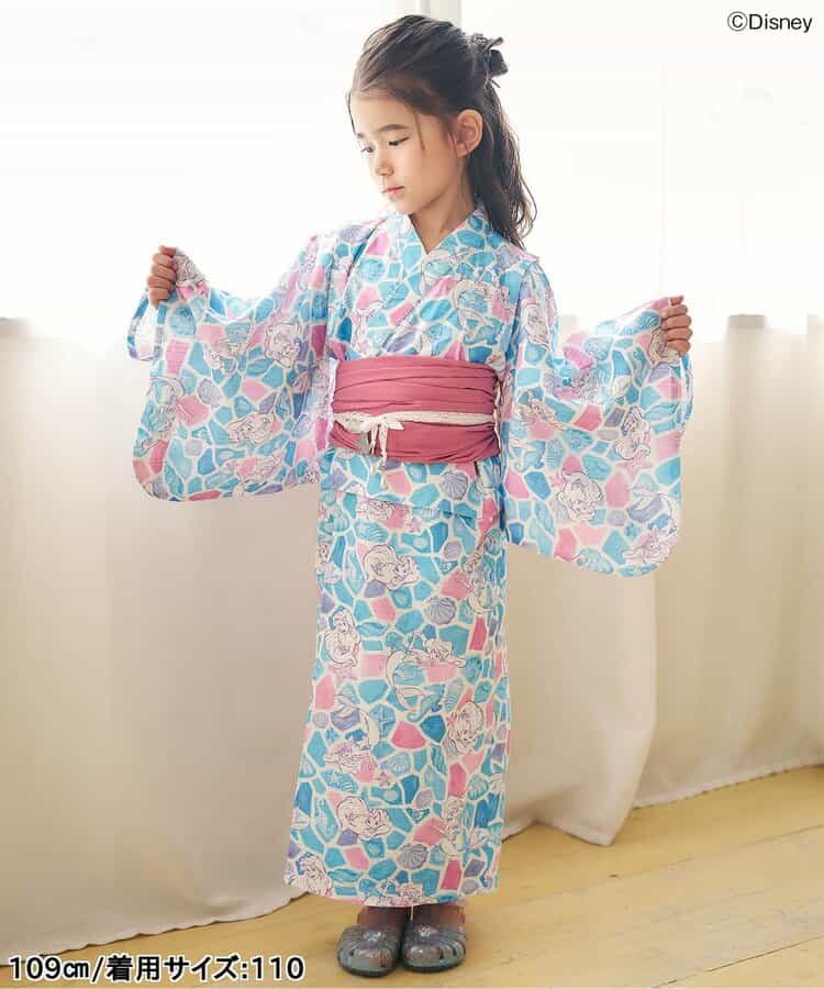 日本童裝 apres les cours x Disney 日本浴衣 日本和服 80-140cm 女童款 夏季 DRESSES 日本夏祭慶典特輯