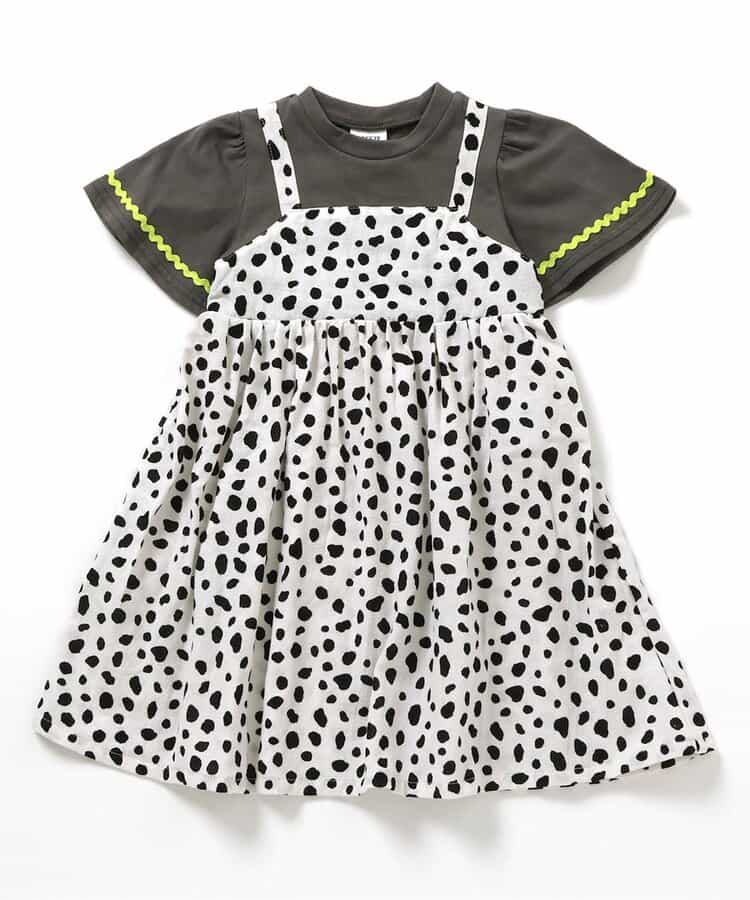日本童裝 BREEZE 假兩年連身裙 80-140cm 女童款 夏季 DRESSES