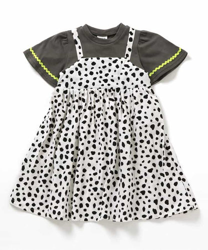 日本童裝 BREEZE 假兩年連身裙 80-140cm 女童款 夏季 DRESSES