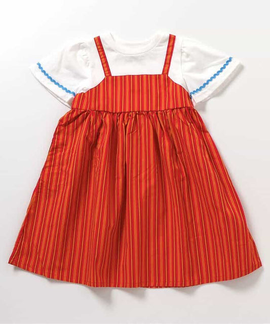 日本童裝 BREEZE 假兩年連身裙 80-140cm 女童款 夏季 DRESSES