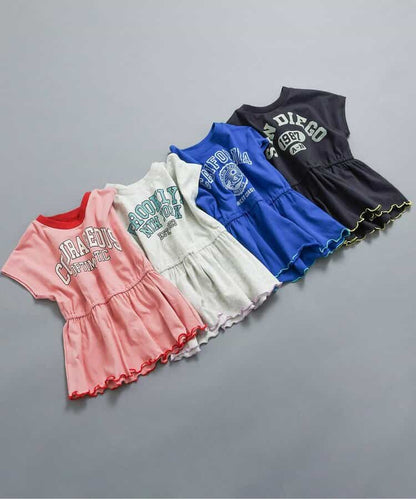 日本童裝 BREEZE 收腰學院風印花上衣 90-140cm 女童款 夏季 TOPS
