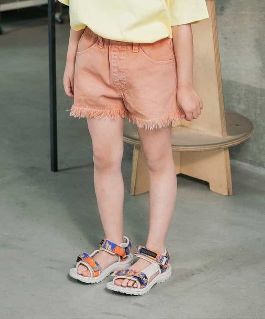 日本童裝 BREEZE 流蘇牛仔短褲 80-140cm 女童款 夏季 PANTS