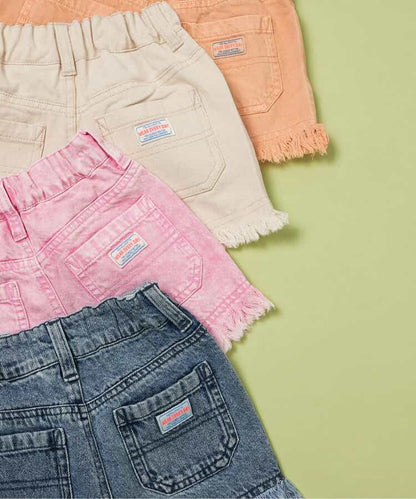 日本童裝 BREEZE 流蘇牛仔短褲 80-140cm 女童款 夏季 PANTS