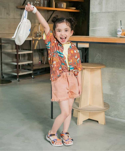 日本童裝 BREEZE 流蘇牛仔短褲 80-140cm 女童款 夏季 PANTS