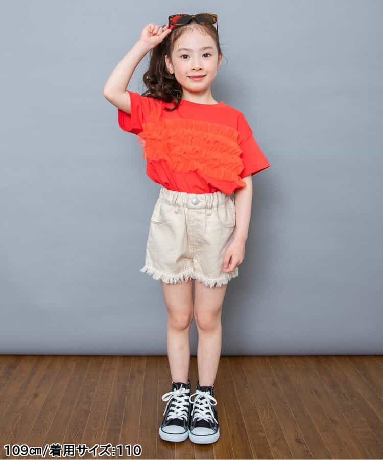 日本童裝 BREEZE 流蘇牛仔短褲 80-140cm 女童款 夏季 PANTS