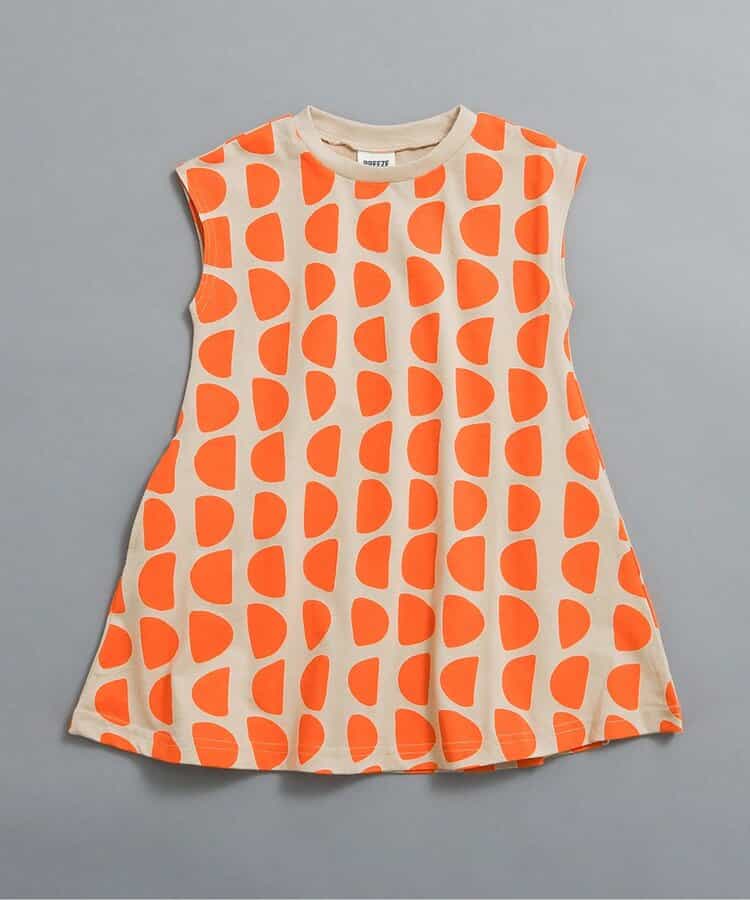 日本童裝 BREEZE 復古印花連身裙 90-140cm 女童款 夏季 DRESSES