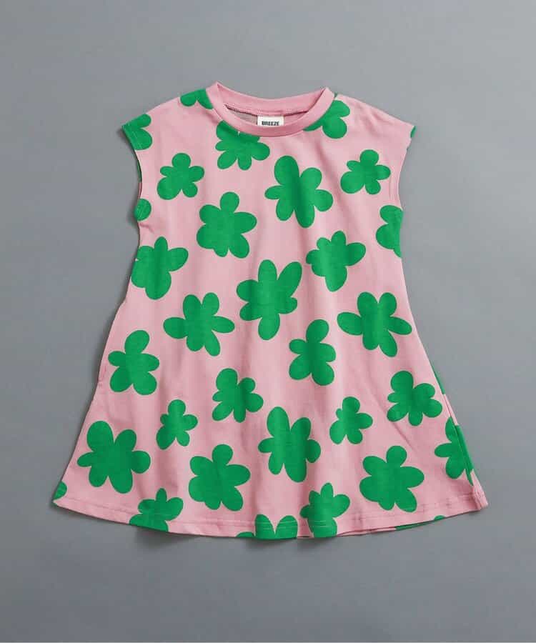 日本童裝 BREEZE 復古印花連身裙 90-140cm 女童款 夏季 DRESSES