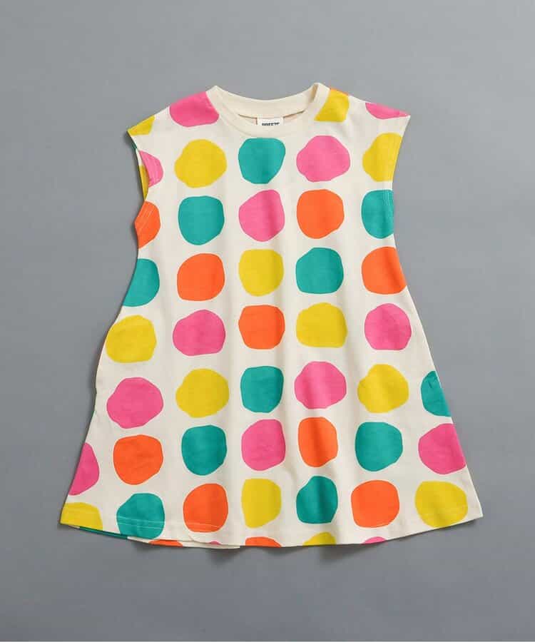 日本童裝 BREEZE 復古印花連身裙 90-140cm 女童款 夏季 DRESSES