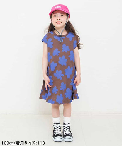 日本童裝 BREEZE 復古印花連身裙 90-140cm 女童款 夏季 DRESSES