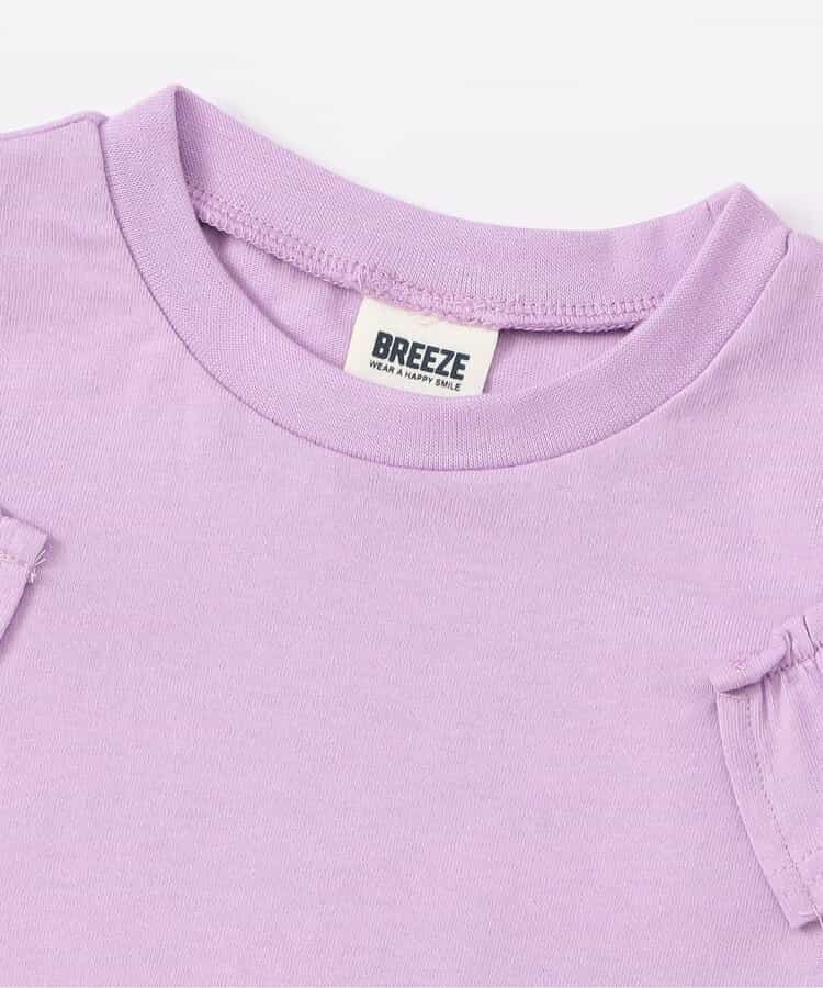 日本童裝 BREEZE 露肩荷葉邊上衣 90-140cm 女童款 夏季 TOPS