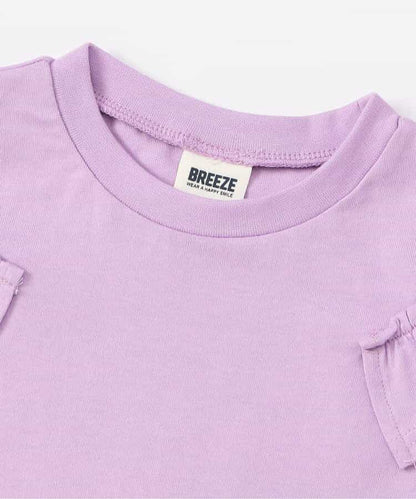 日本童裝 BREEZE 露肩荷葉邊上衣 90-140cm 女童款 夏季 TOPS