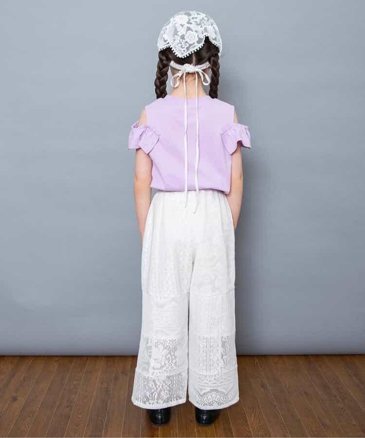 日本童裝 BREEZE 露肩荷葉邊上衣 90-140cm 女童款 夏季 TOPS