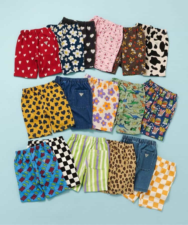 日本童裝 BREEZE 全印花七分褲 80-130cm 男童款/女童款 夏季 PANTS