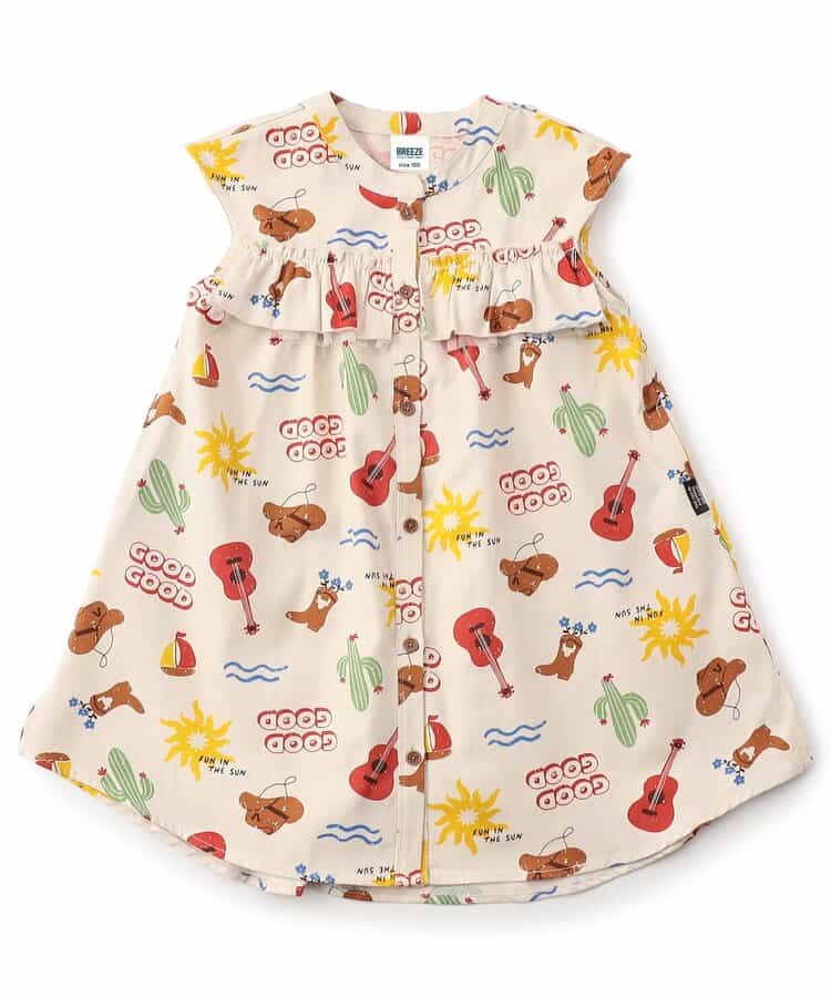 日本童裝 BREEZE 無袖連身裙 80-140cm 女童款 夏季 DRESSES