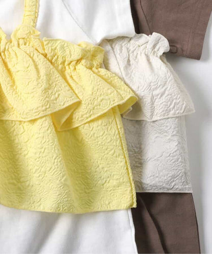 日本童裝 BREEZE 提花吊帶兩件套連身裙 80-140cm 女童款 夏季 TOPS DRESSES