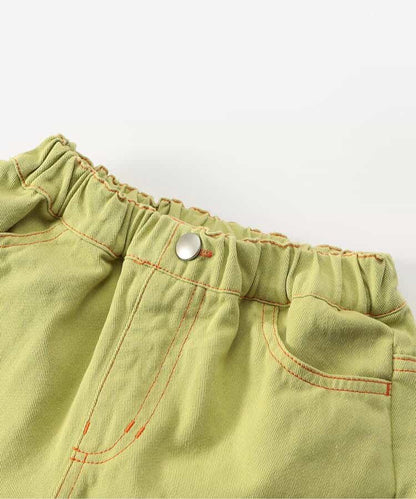 日本童裝 BREEZE  撞色短褲 90-160cm 男童款/女童款 夏季 PANTS