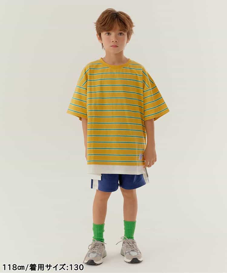 日本童裝 BREEZE 假兩件紗線染色上衣 90-160cm 男童款/女童款 夏季 TOPS