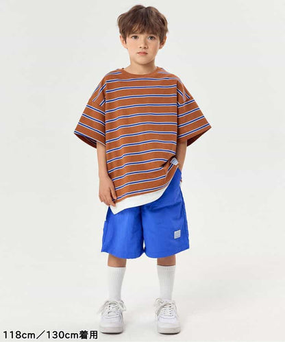 日本童裝 BREEZE 假兩件紗線染色上衣 90-160cm 男童款/女童款 夏季 TOPS