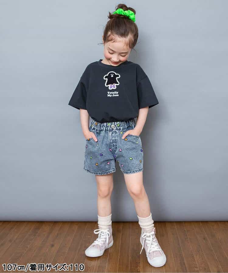 日本童裝 BREEZE 刺繡牛仔短褲 80-140cm 女童款 夏季 PANTS