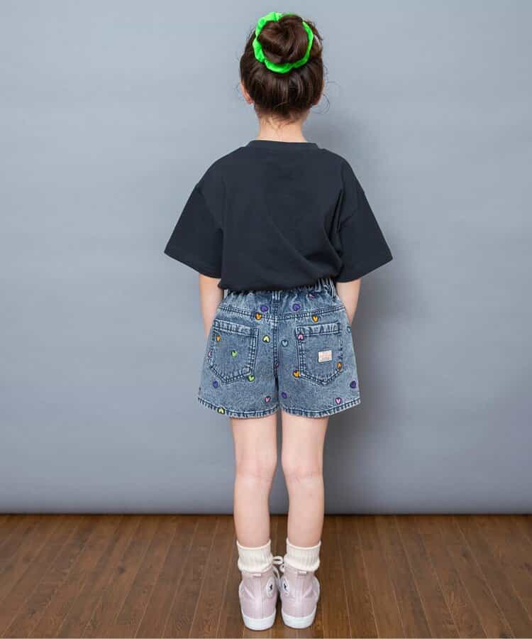 日本童裝 BREEZE 刺繡牛仔短褲 80-140cm 女童款 夏季 PANTS