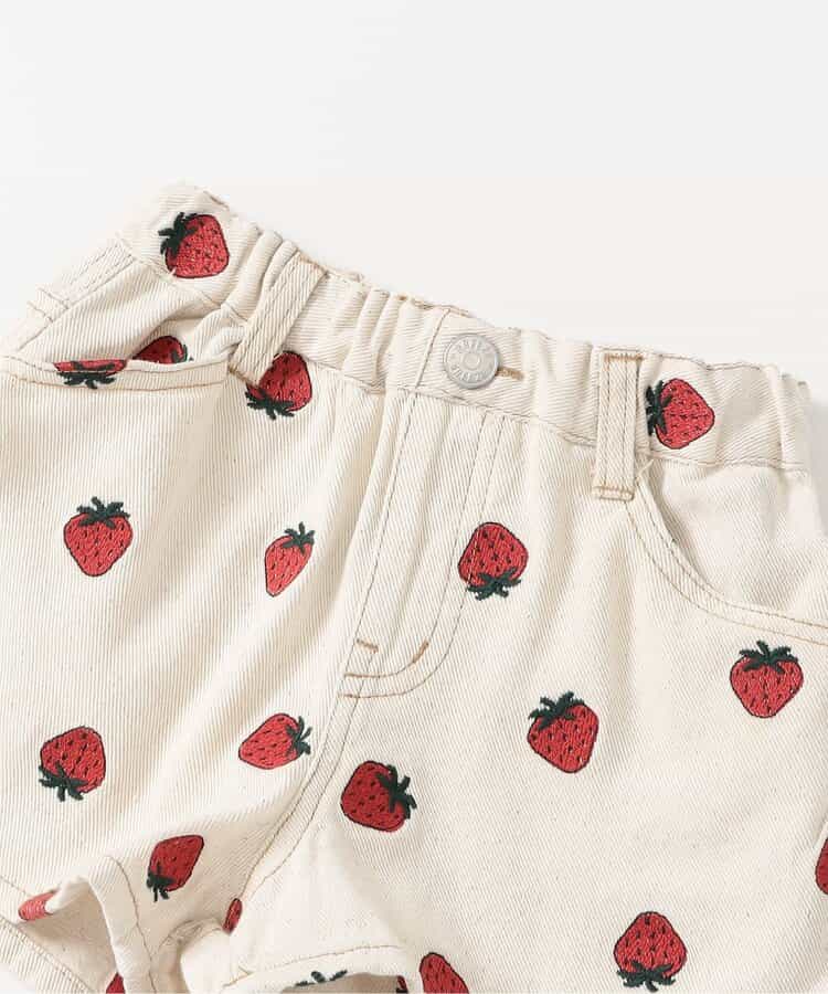 日本童裝 BREEZE 刺繡牛仔短褲 80-140cm 女童款 夏季 PANTS