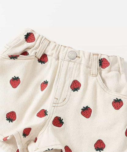 日本童裝 BREEZE 刺繡牛仔短褲 80-140cm 女童款 夏季 PANTS
